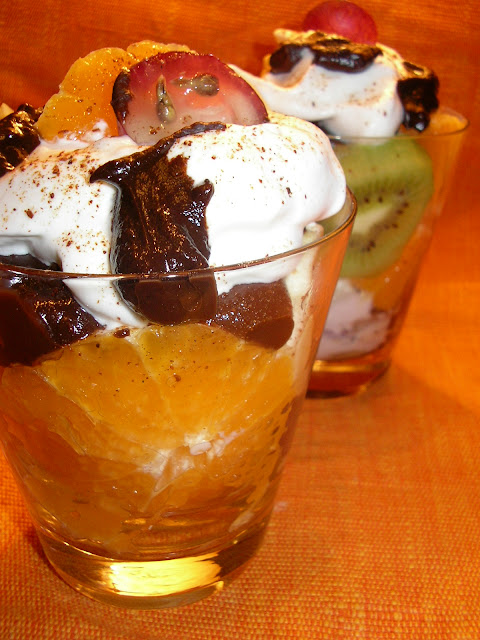 Sałatka owocowa pod śnieżnobiałą kołderką