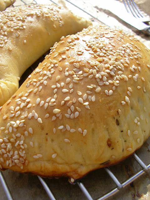 Calzone z piersią i pieczarkami