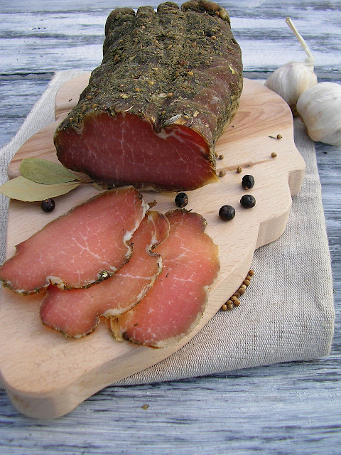 Domowe wędliny. Schab suszony.