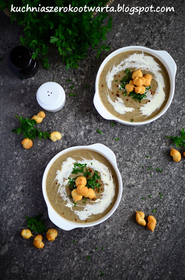 Zupa krem z pieczarek